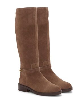 Vince Camuto Adria Wide Calf Boots Toasted Taupe Suede Knee High 8.5M WC NIB